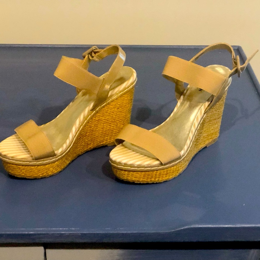 Charles David Wedge Espadrille Sandals